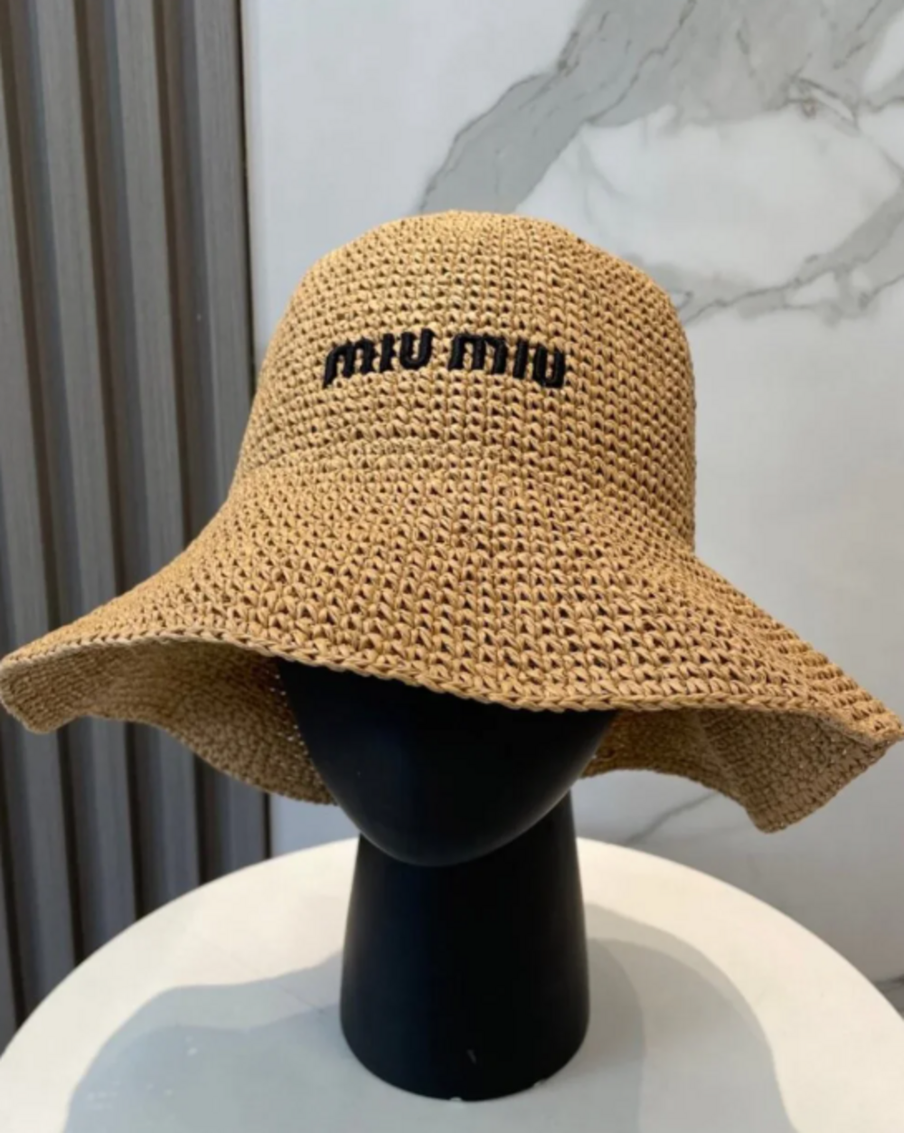 Miu Miu Khaki - Straw Fisherman's Hat